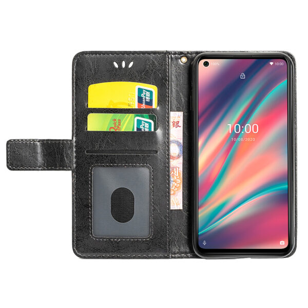 Wiko View Serie Wiko VIEW 5 Handyhülle Ölwachsleder Mode PU #1588 – Bild 7