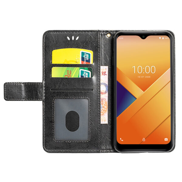 Wiko Y Serie Mode Handyhülle Wiko Y81 Ölwachsleder #1604 – Bild 8