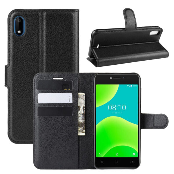 Wiko Y Serie Handyhülle Litschi-Hautmuster Wiko Y50 Mode PU #1607
