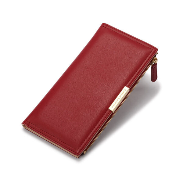Geldbörsen Und Taschen Mode Einfarbig PU Geldbörse Universal #3384 – Bild 2